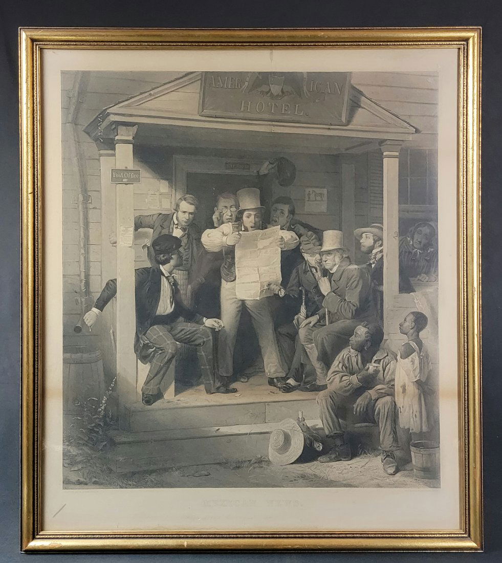 "Mexican News" Engraving - Alfred Jones 1851 (1 of 8)