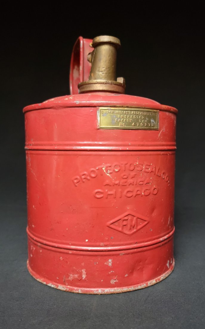 Vintage Protectoseal Gas Can with Brass Parts (1 of 14)