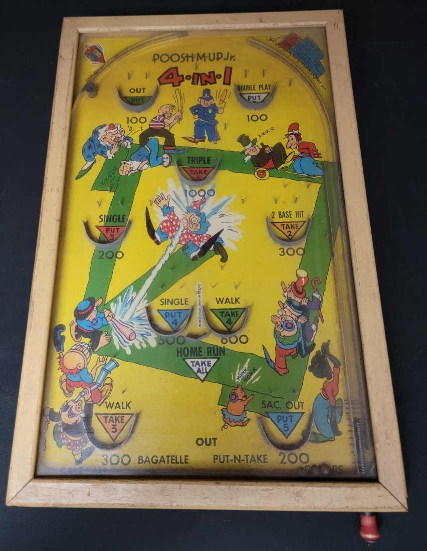 Poosh-M-Up Jr 1930s Pinball game (1 of 6)