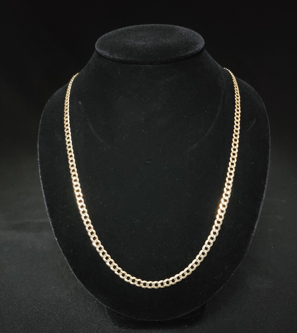 10kt Gold Cuban Link Chain - 24" (1 of 5)