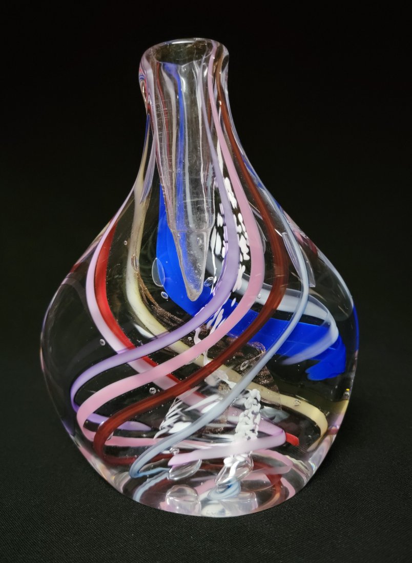 Vintage Art Glass Vase - Signed Robert L Hamon (1 of 9)