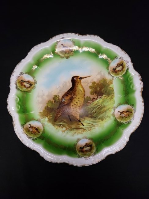 Vintage Decorative Bird Plate - Woodcock (1 of 5)