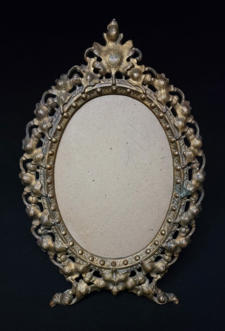 Victorian Gold Gilt Cast Iron Picture Frame (1 of 5)