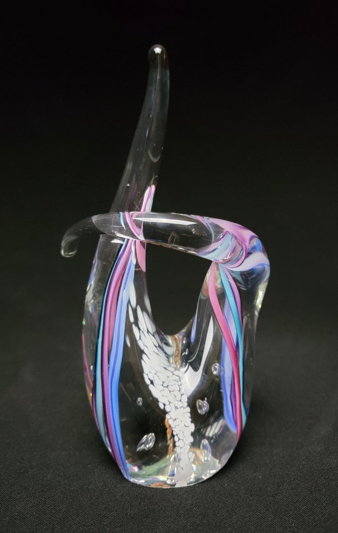 Vintage Art Glass Sculpture- signed Robert L. Hamon (1 of 7)