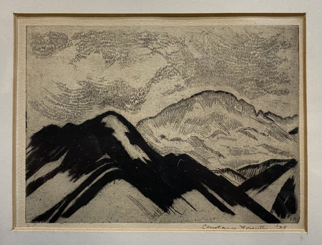 Constance Forsyth Modernist Engraving Dated 35 (1 of 4)