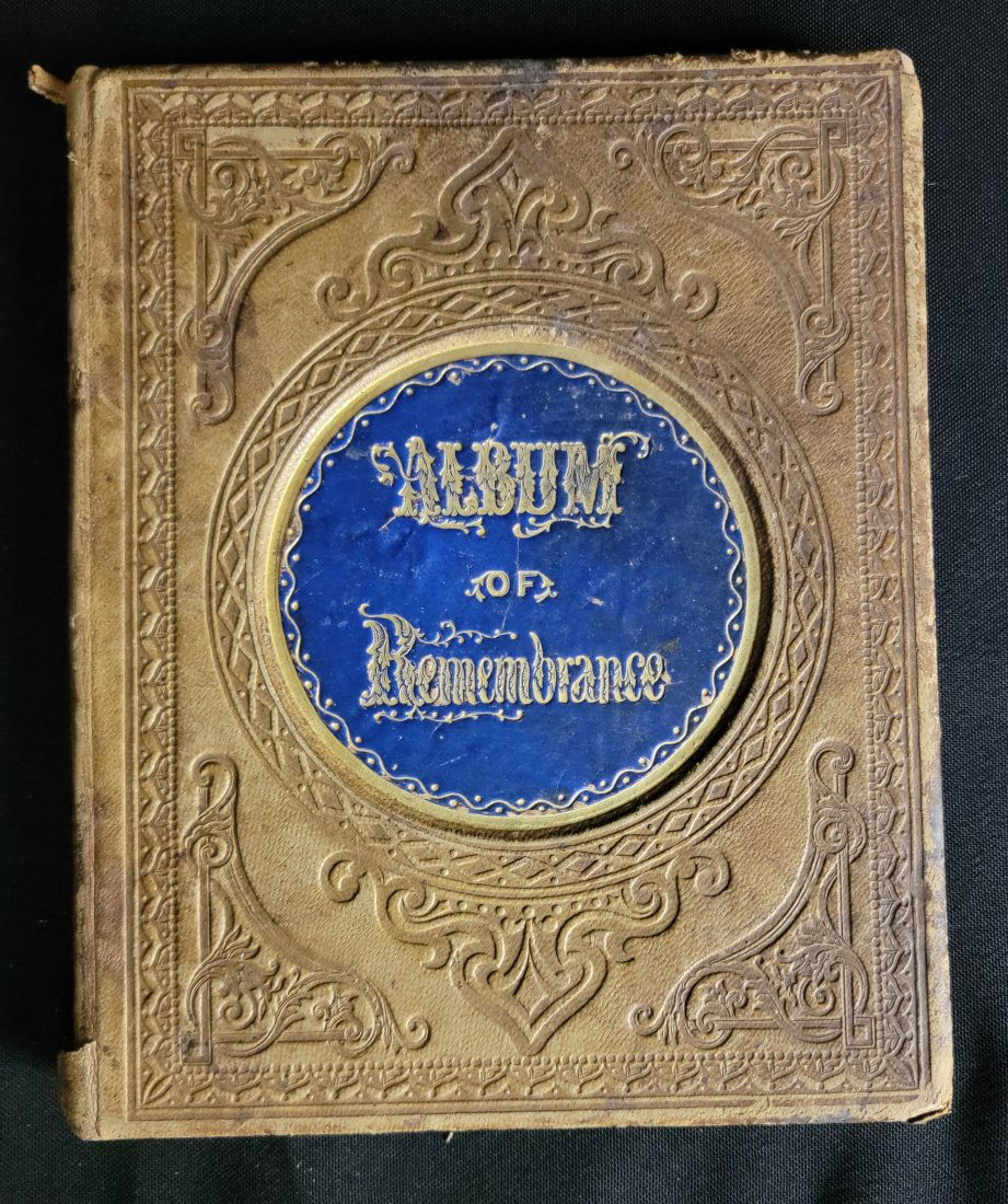 Antique Album of Remembrance w/ Hand colored lithos (1 of 11)