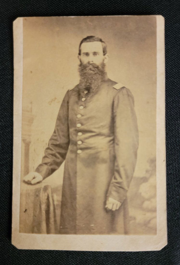 Civil War Photograph of unknown Confederate officer. (1 of 2)