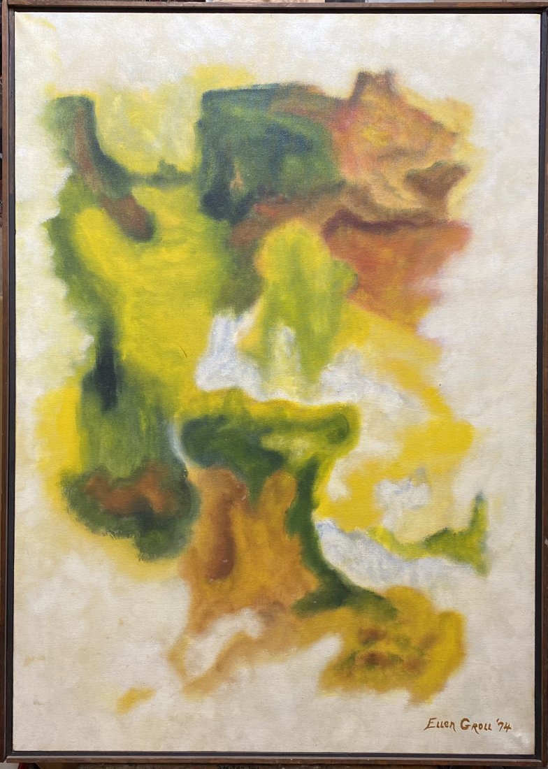 Large Ellen Groll MCM Non-Objective Abstract O/C (1 of 6)
