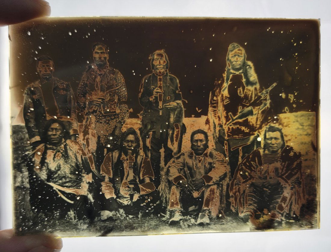 Antique Glass Photo Negative - Native Americans (1 of 3)