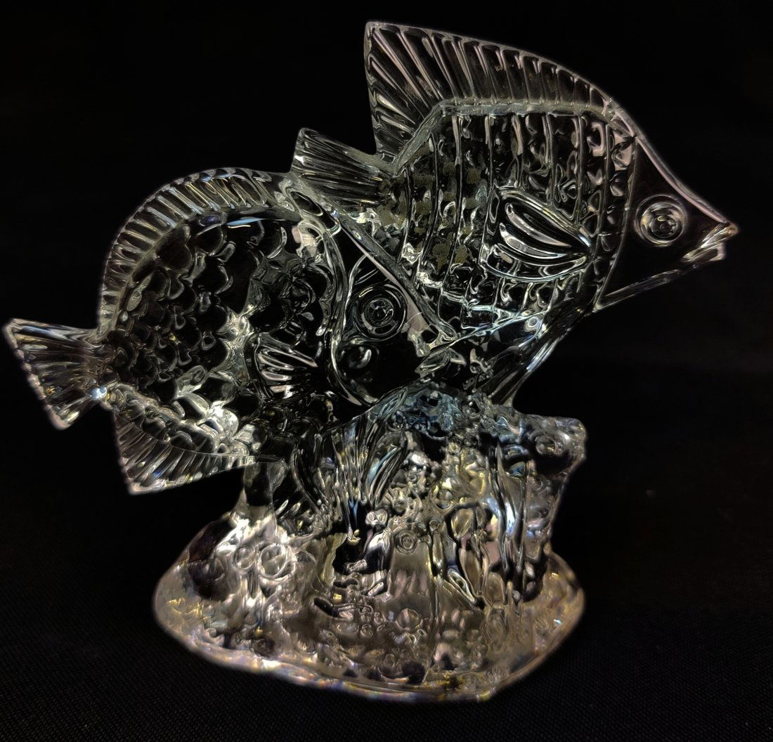 Signed Waterford Crystal Fish Figurine (1 of 4)