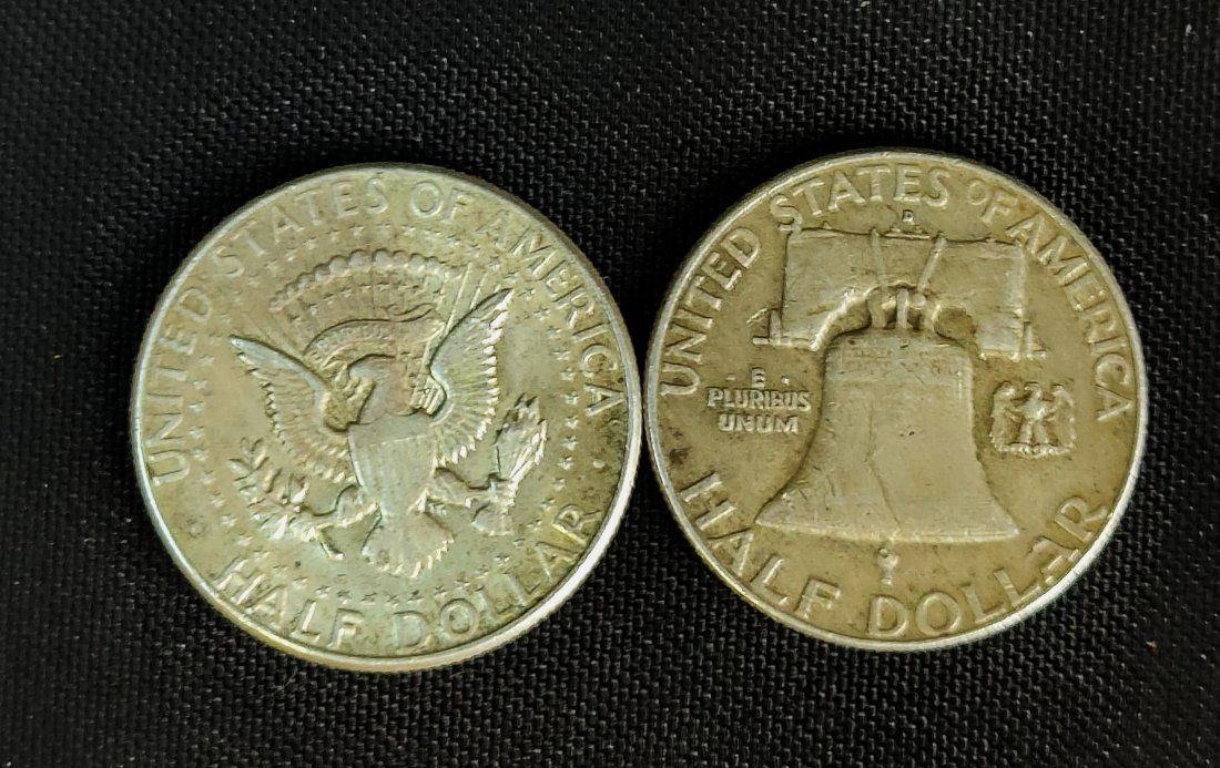 Set Of Two Silver Half Dollars (1 of 3)