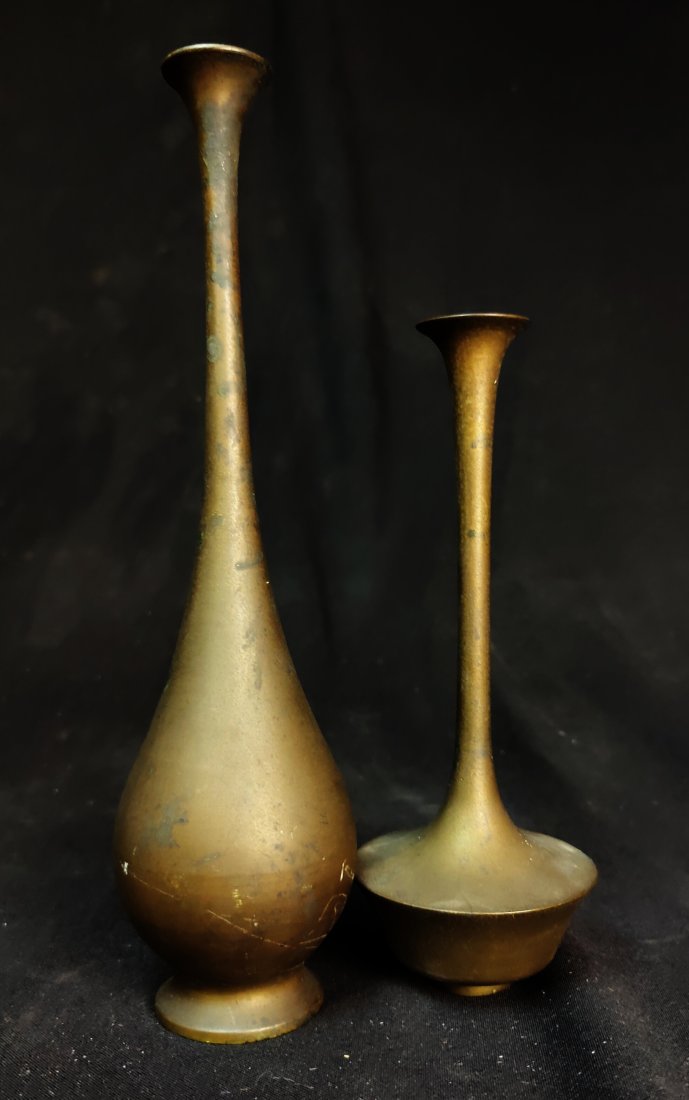 Set Of Two Vintage Brass  Candle Holders (1 of 5)