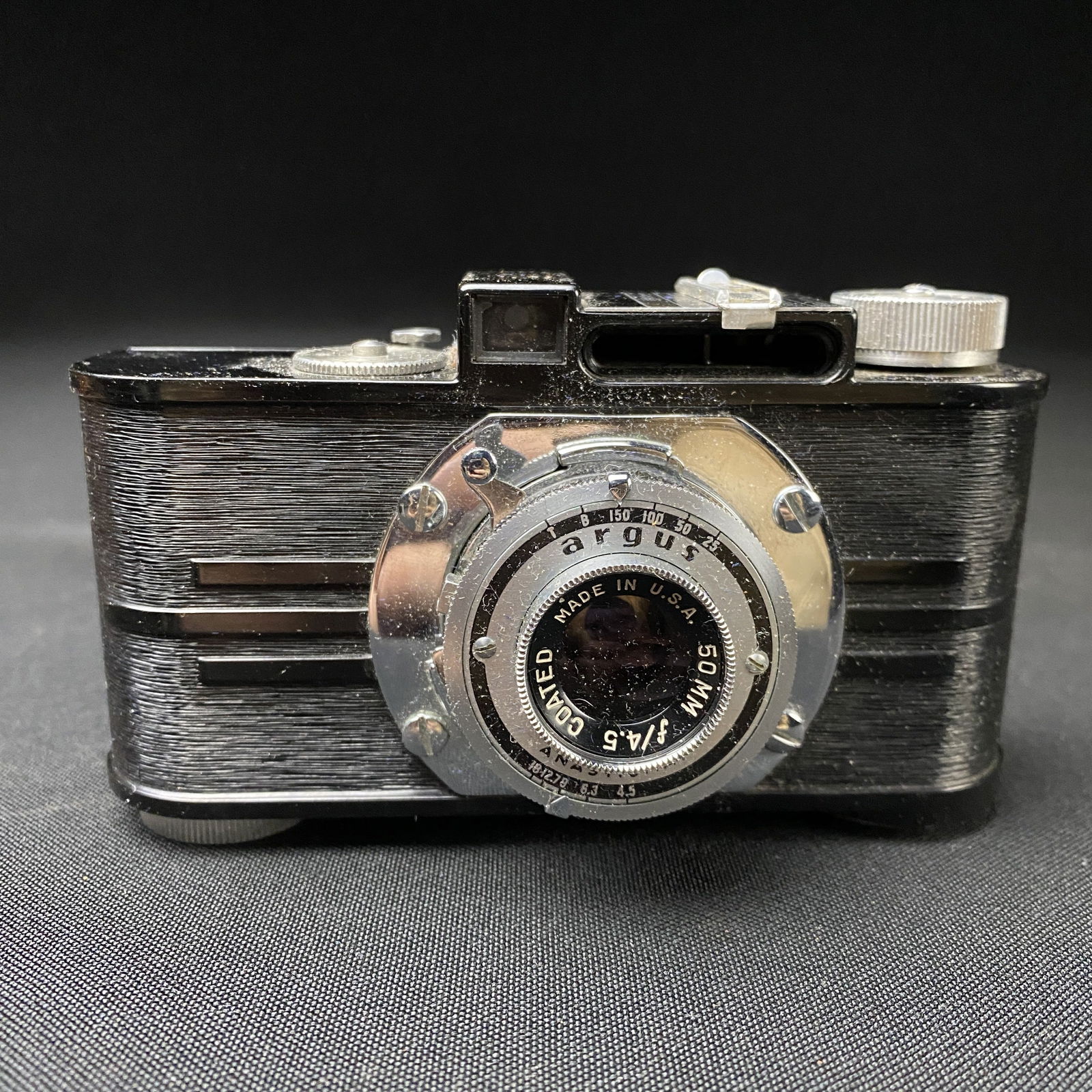 Vintage Argus Camera Anastimat 50mm with Art Deco Design: Vintage Argus Camera Anastimat 50mm with Art Deco Design