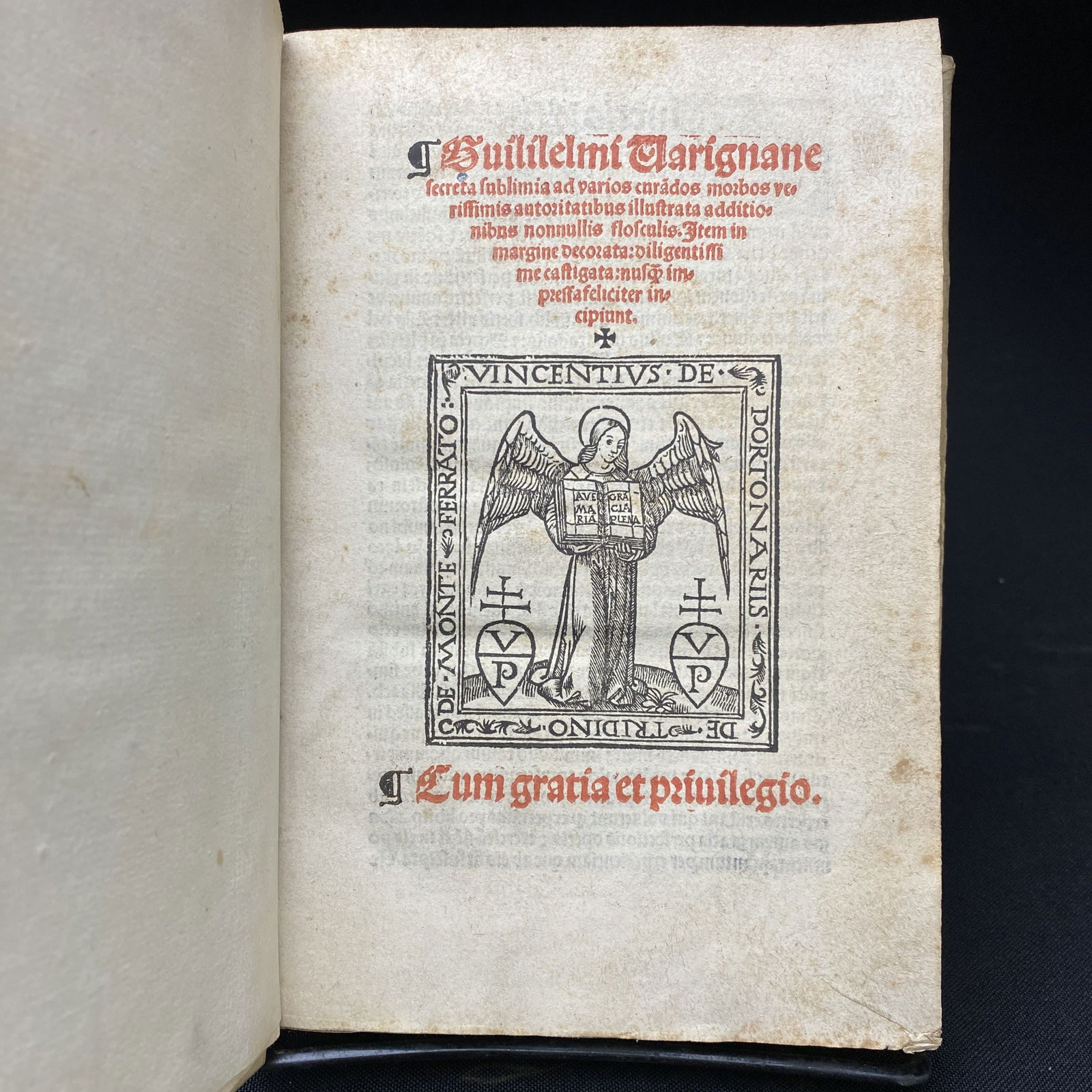 1522 Vellum Book Titled Secreta sublimia by Nicola Bertrucci: Secreta sublimia ad various curandos morbidities verissimis autoretatibus illustrata additionibus nonnullis flosculis. The Printer is possibly Vincent de Portonariis. This is a rare early Medicinal Bo
