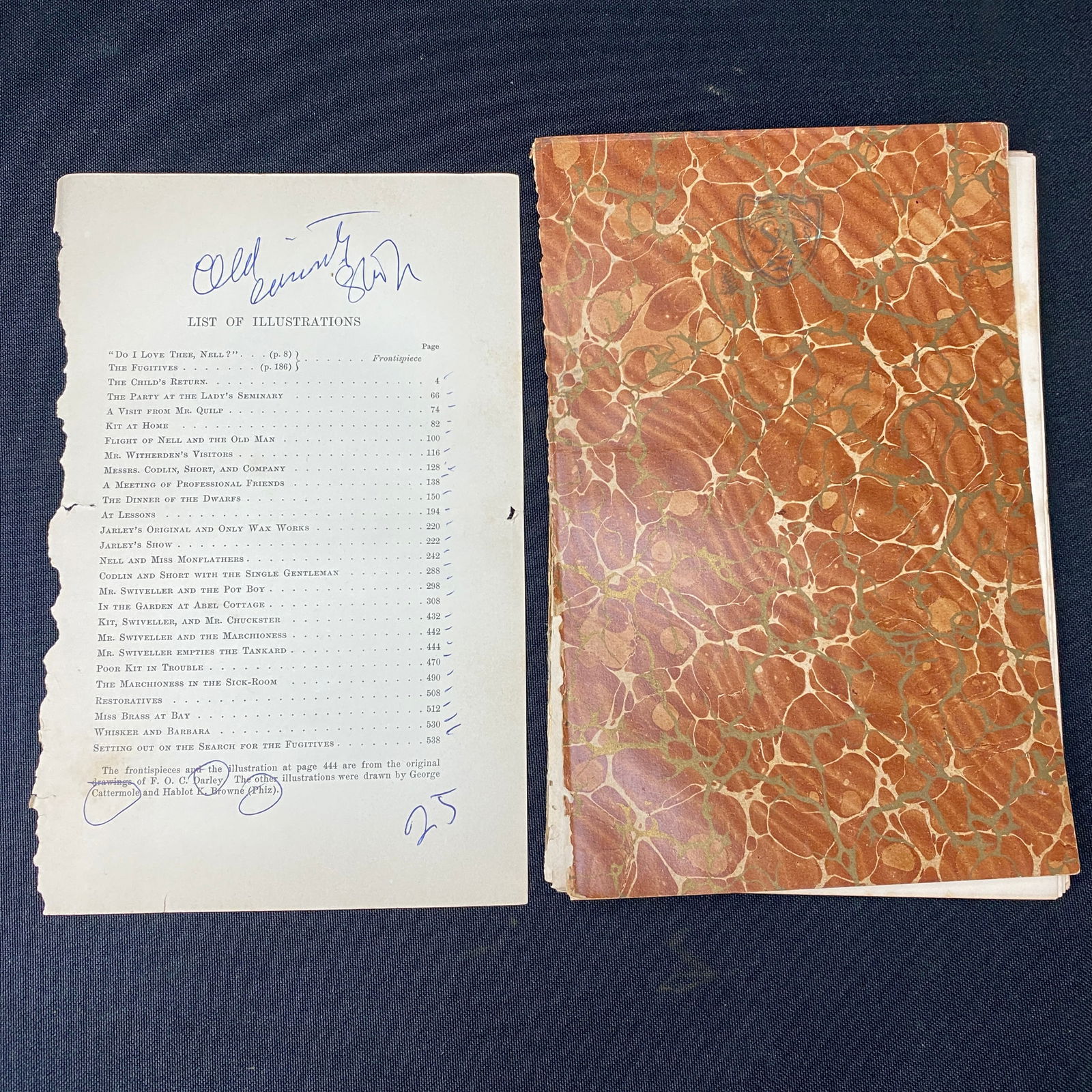 Collection of 25 Engravings from The Old Curiosity Shop by Charles Dickens: Collection of 25 Engravings from The Old Curiosity Shop by Charles Dickens. The prints are the art of Darley, Cattermole, and Phiz.