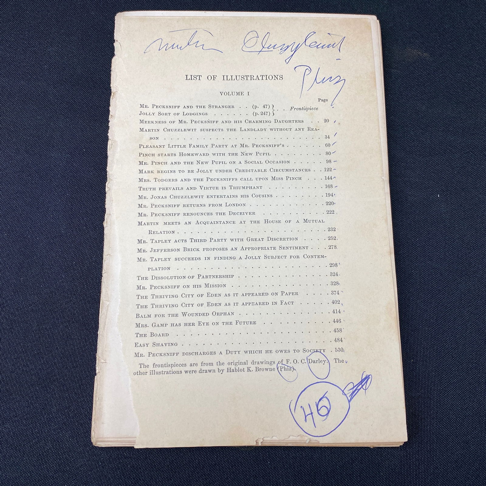 Collection of 40 Engravings from the book Martin Cluzzlewit by Charles Dickens: Collection of 40 Engravings from the book Martin Cluzzlewit by Charles Dickens. The engravings are the artwork of Darley and Phiz