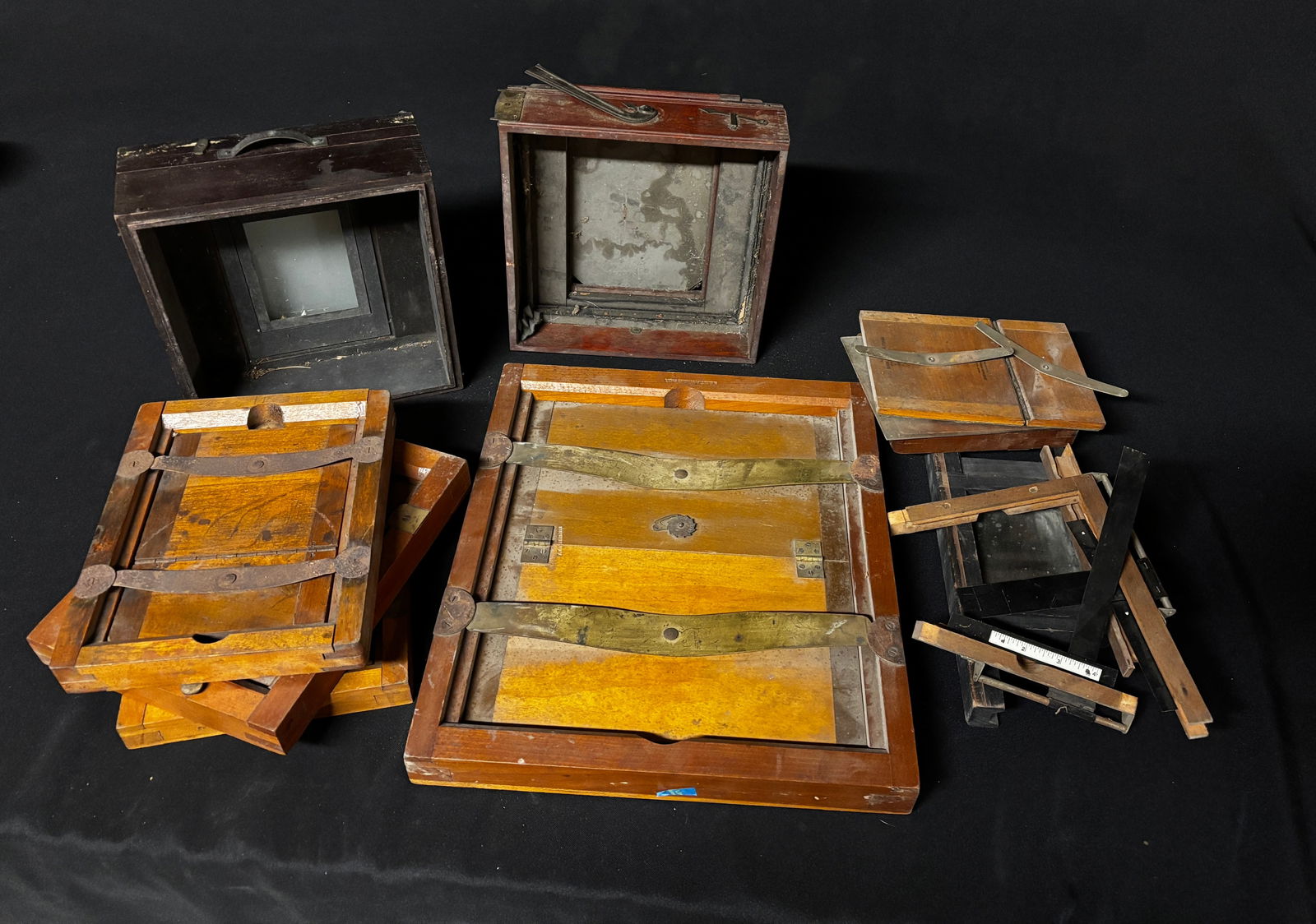 Lot of Antique Photographic Equipment Contact Printing Tray Kodak Eastman Ect. (1 of 10)