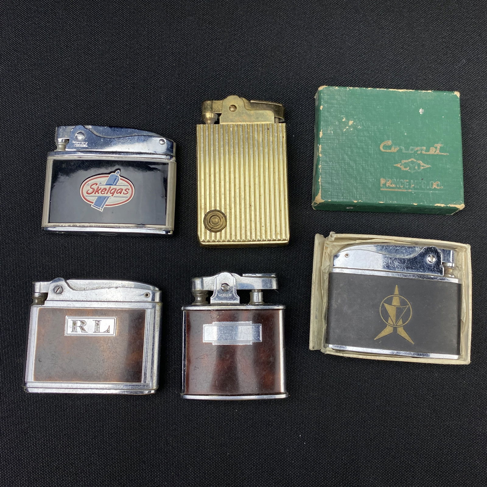 Lot of 5 Vintage lighters Rolex Ronson Prince (1 of 4)