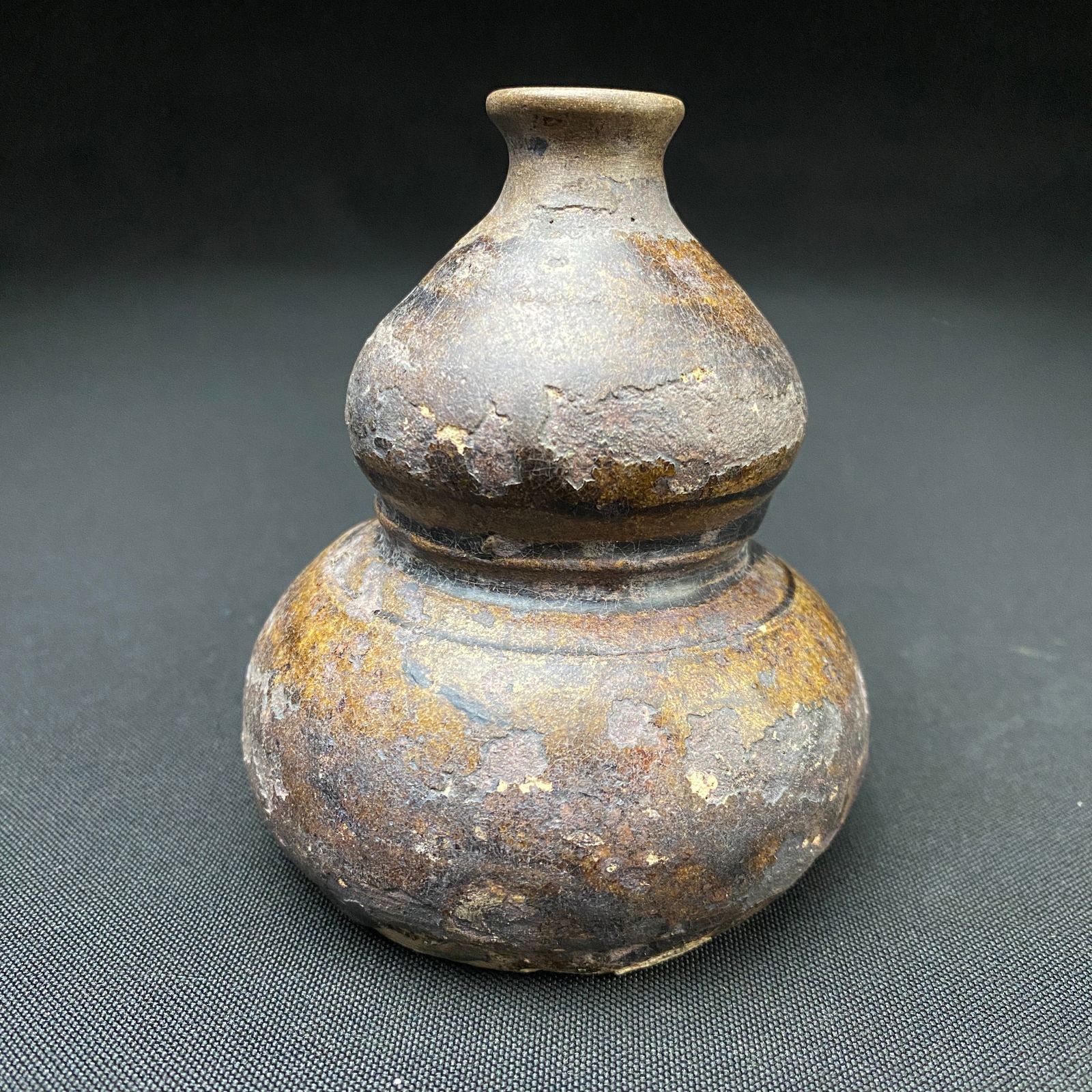 Antique Asian Celadon Glazed Gourd Shaped Bottle (1 of 6)