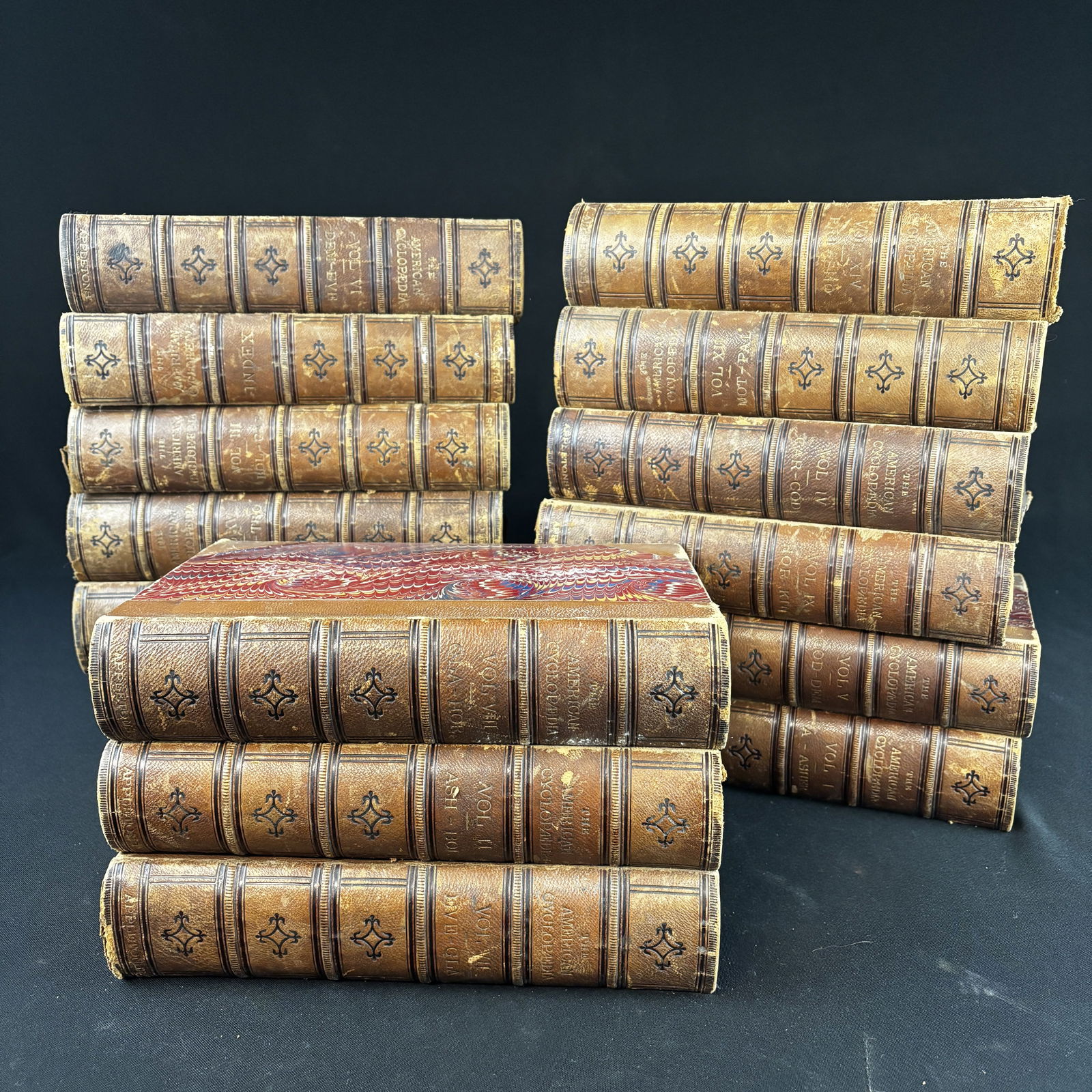 set of 15 The American Encyclopedia 1875 Mott -Pales (1 of 7)