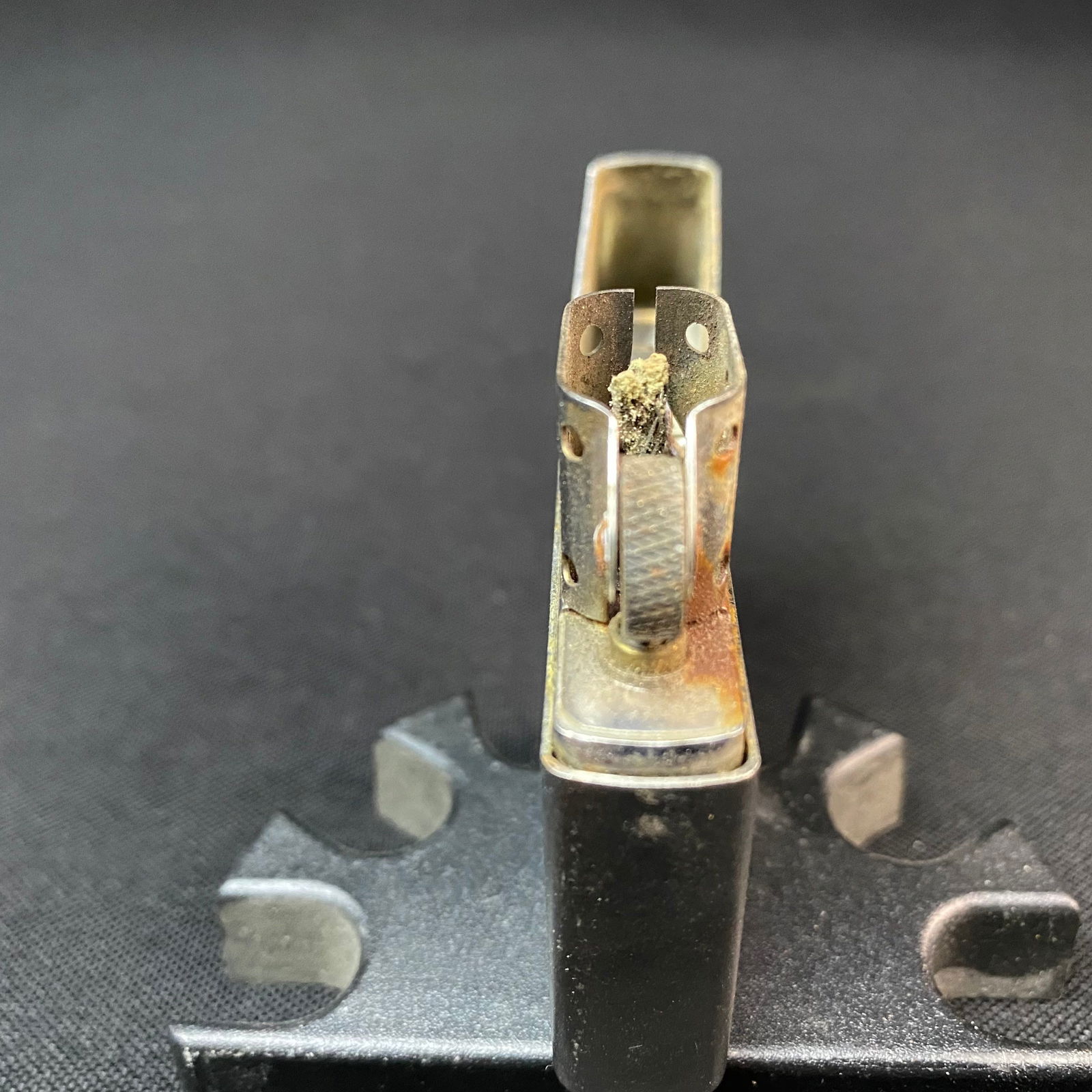 Dull/Matte Chrome Zippo Lighter - 7