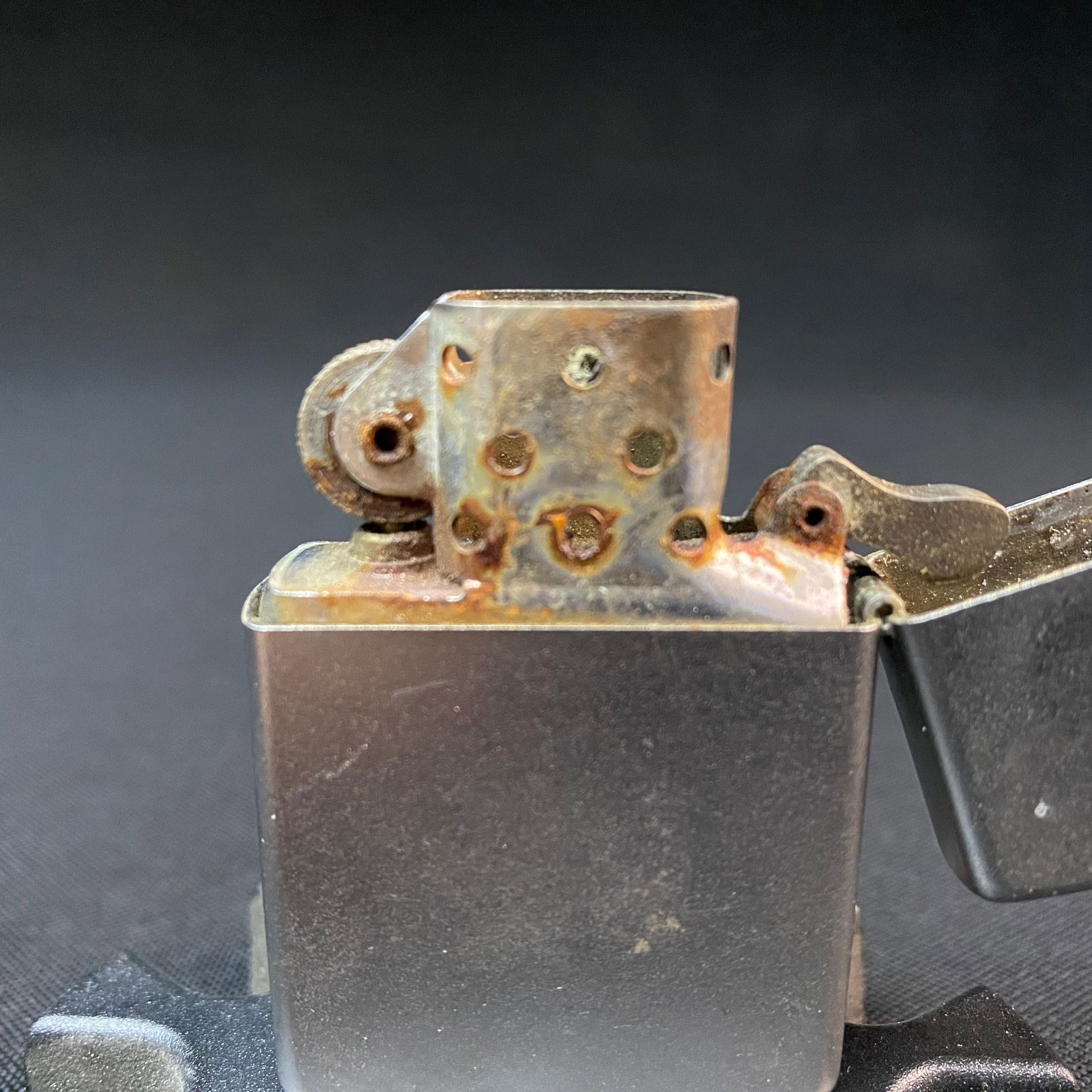 Dull/Matte Chrome Zippo Lighter - 8