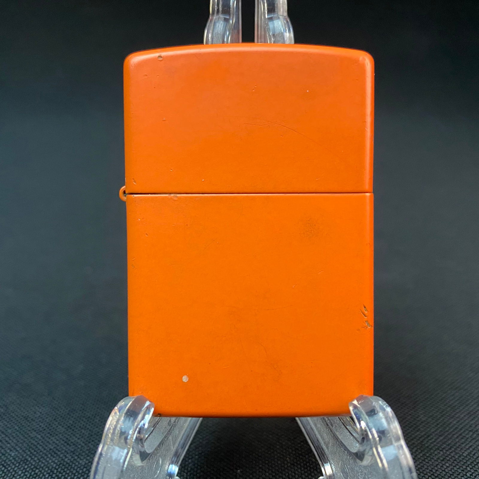 Matte Hunters Orange Enamel Coated Zippo Lighter (1 of 10)