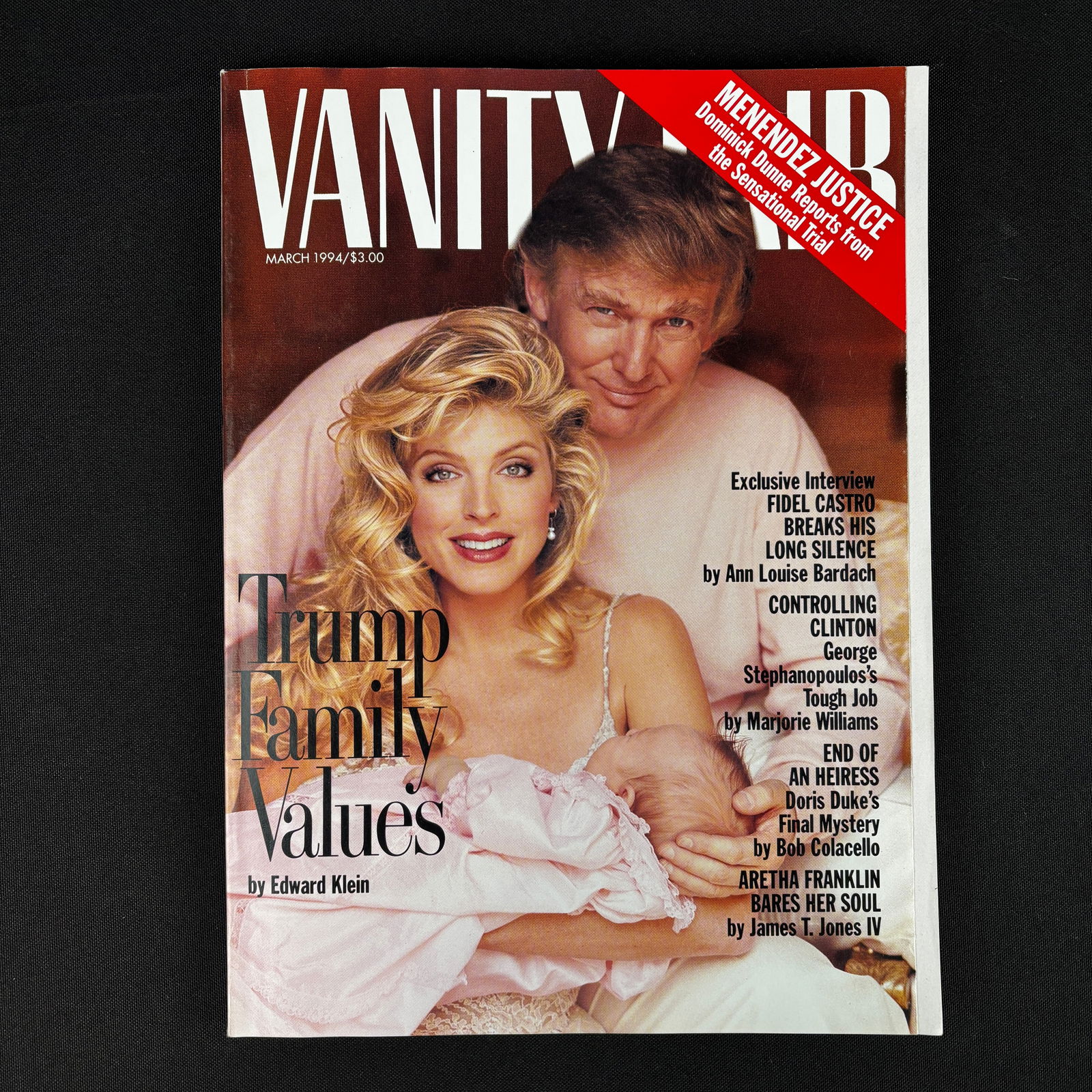 Vintage Vanity Affair March 1994 With President Trump on the Cover: Vintage Vanity Affair March 1994 With President Trump on the Cover.