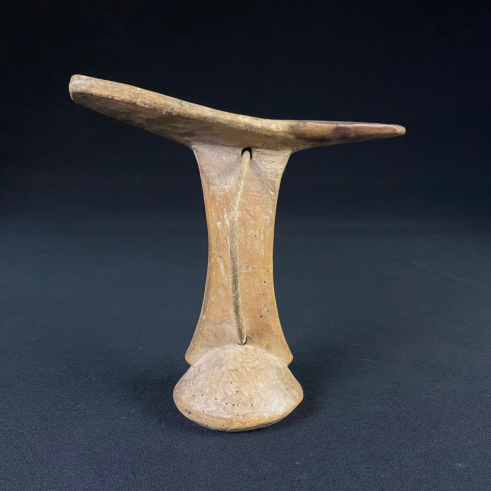 Antique African Tribal Head Rest: Antique African Tribal Head Rest. Condition is great with one chip at the outer edge of one of the wings on top. These head rests, sometimes referred to as African Neck Pillows, have been used by Afri