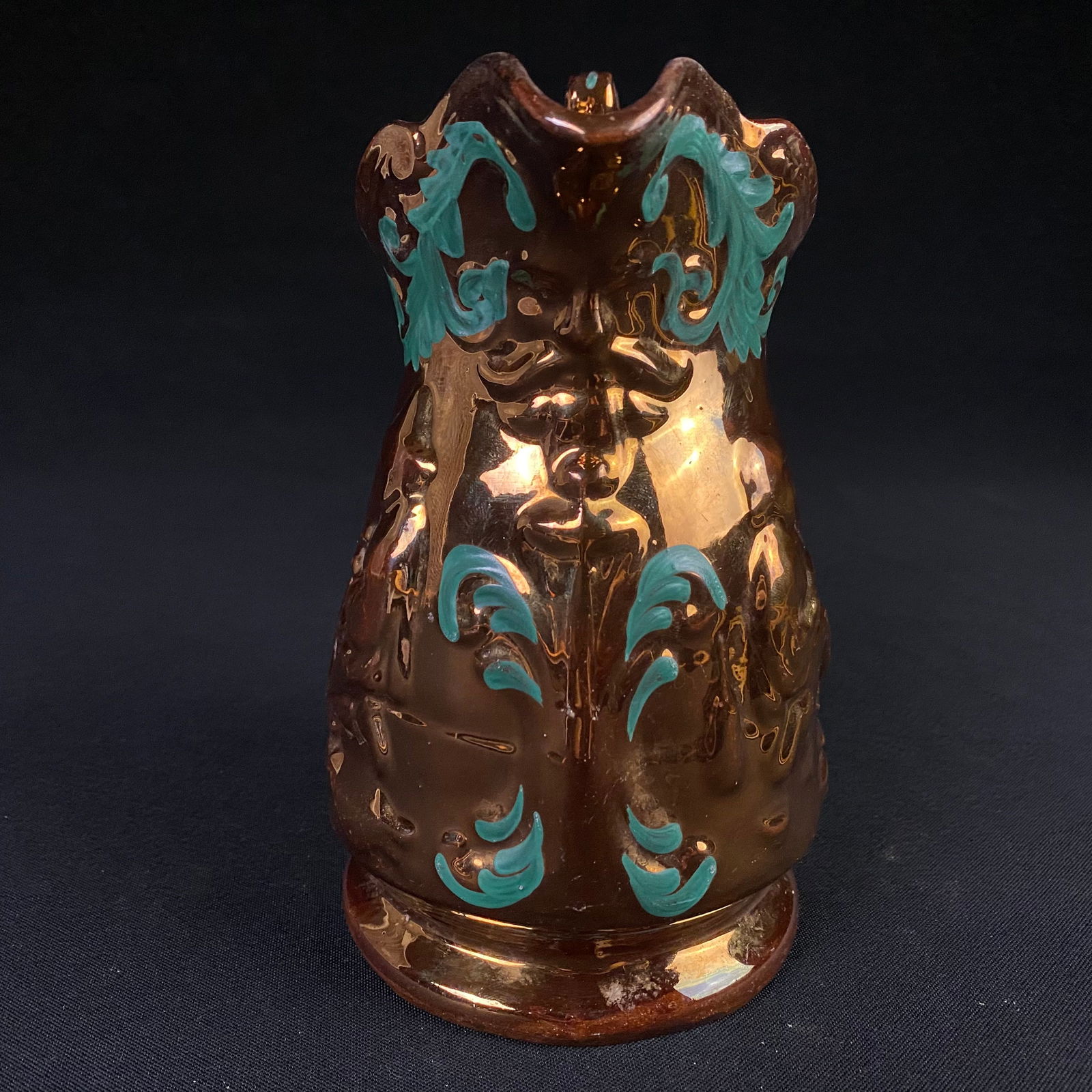 Metallic Glazed Ceramic Pitcher - 2