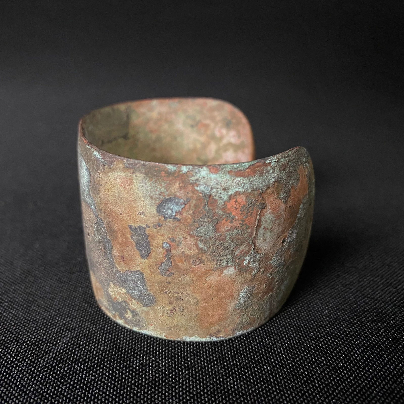 Ancient Wide Band Solid Bronze Bracelet - 2