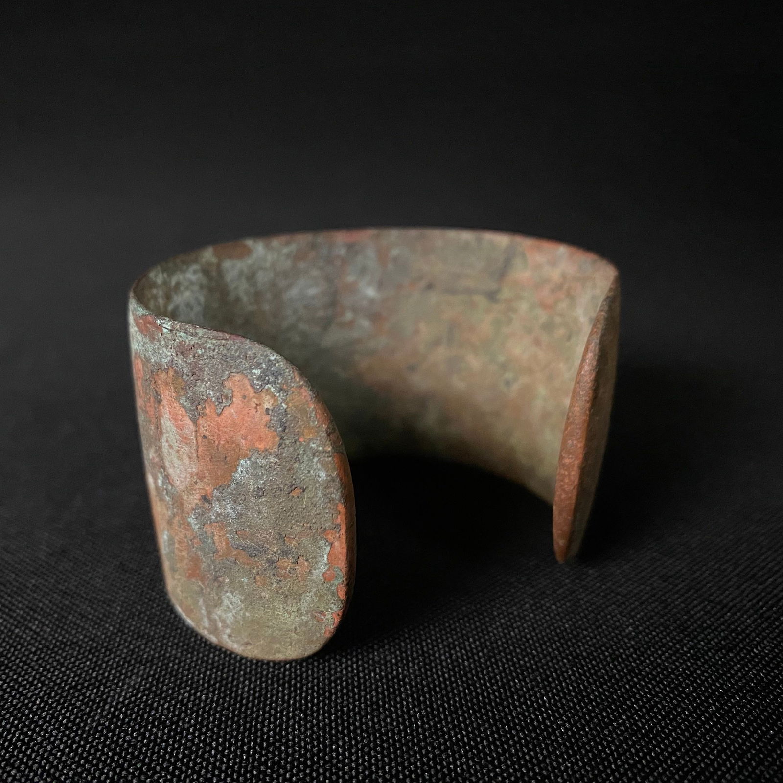Ancient Wide Band Solid Bronze Bracelet - 3