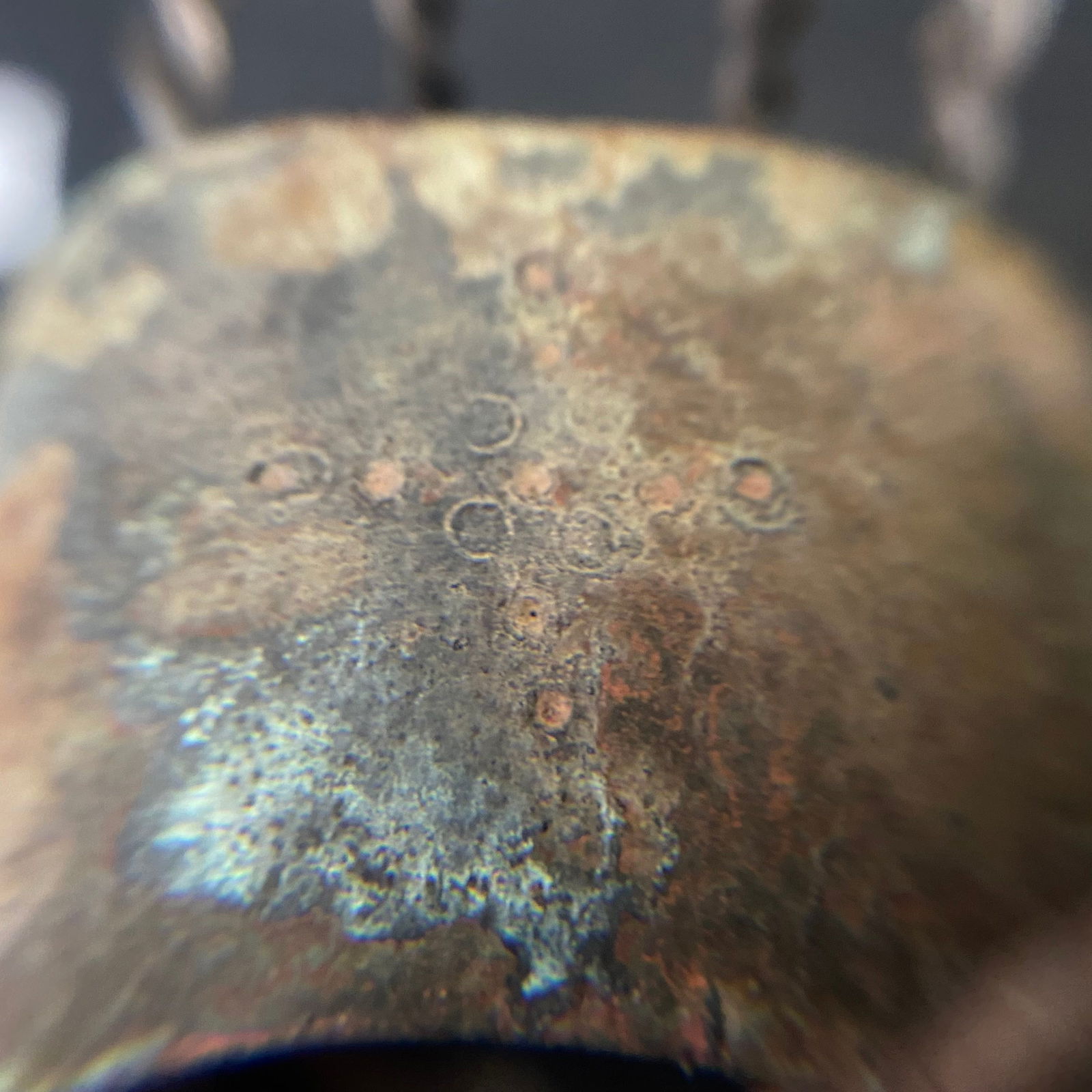 Ancient Wide Band Solid Bronze Bracelet - 7