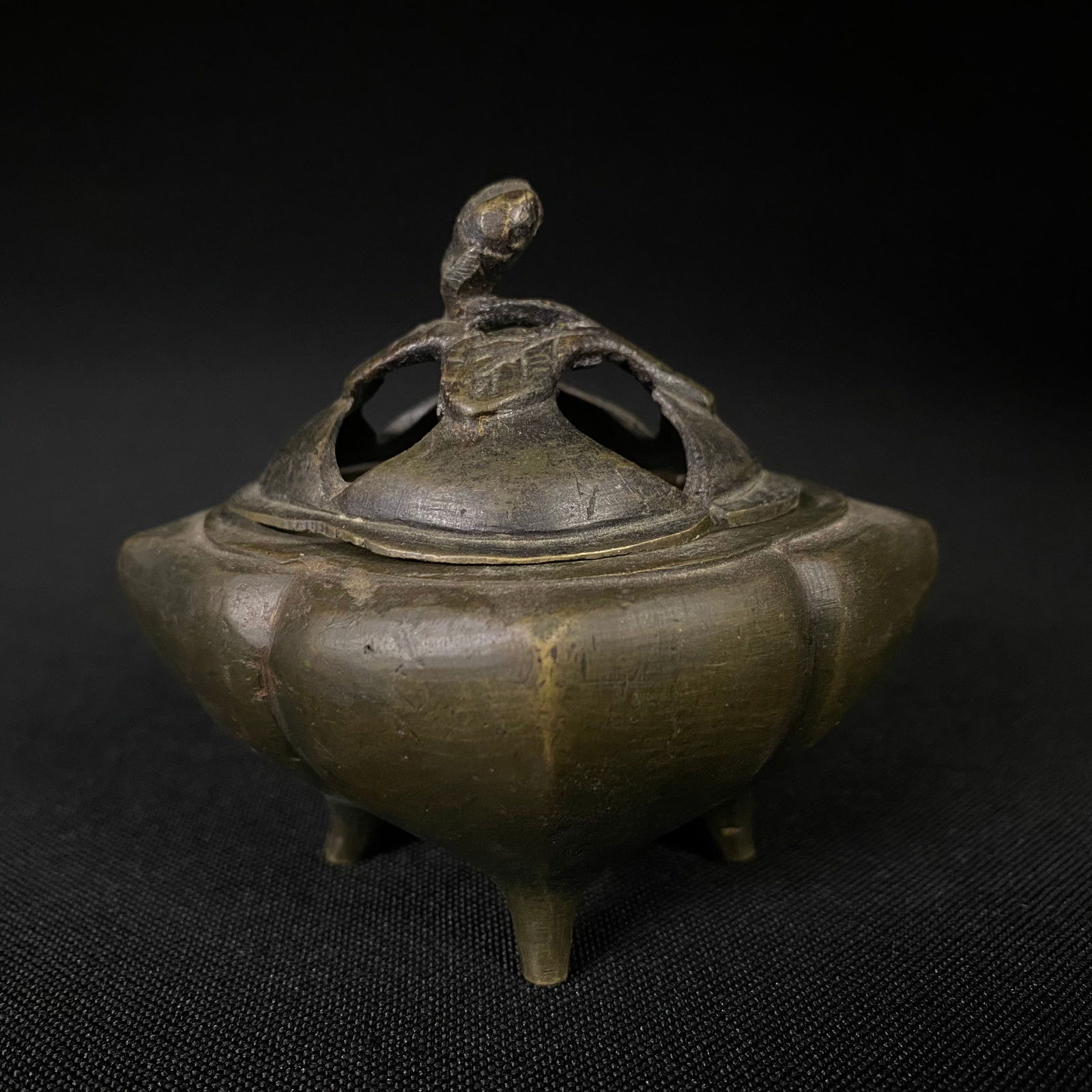 Antique Chinese Brass Incense Burner (1 of 8)