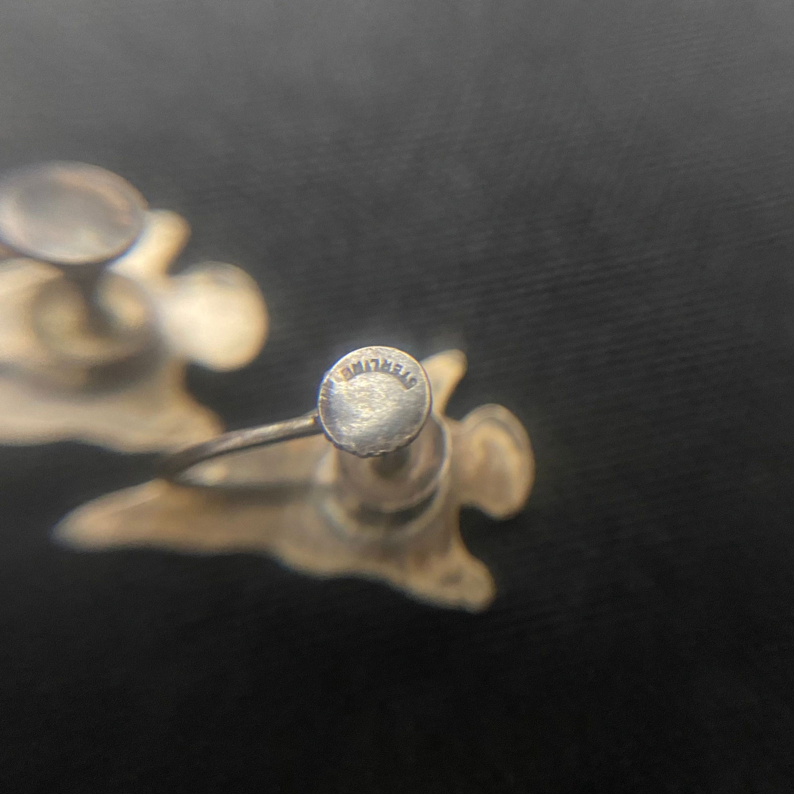 Sterling Silver Arrowhead Screw Back Earrings - 7