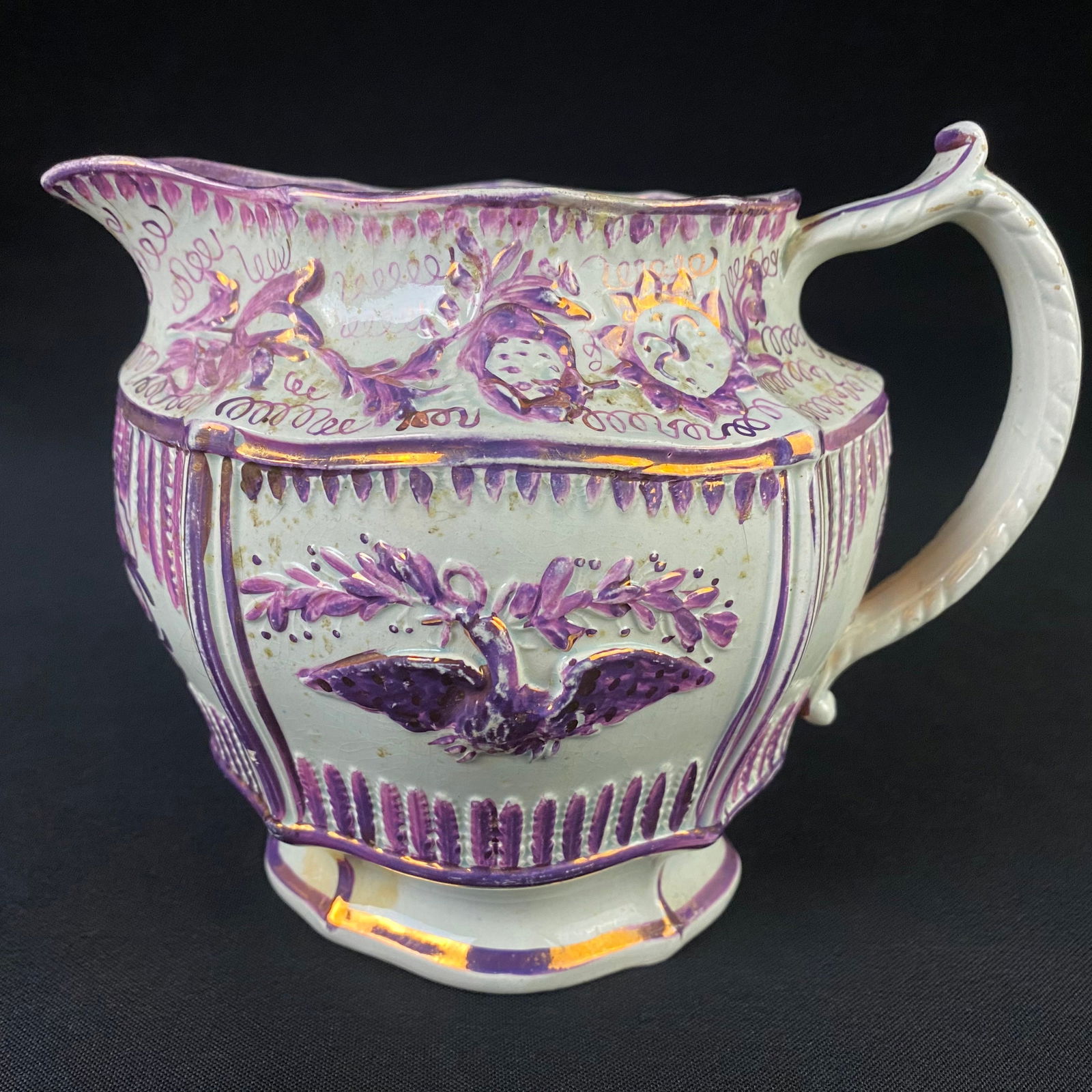 Purple Eagle Lustre Jug - 5