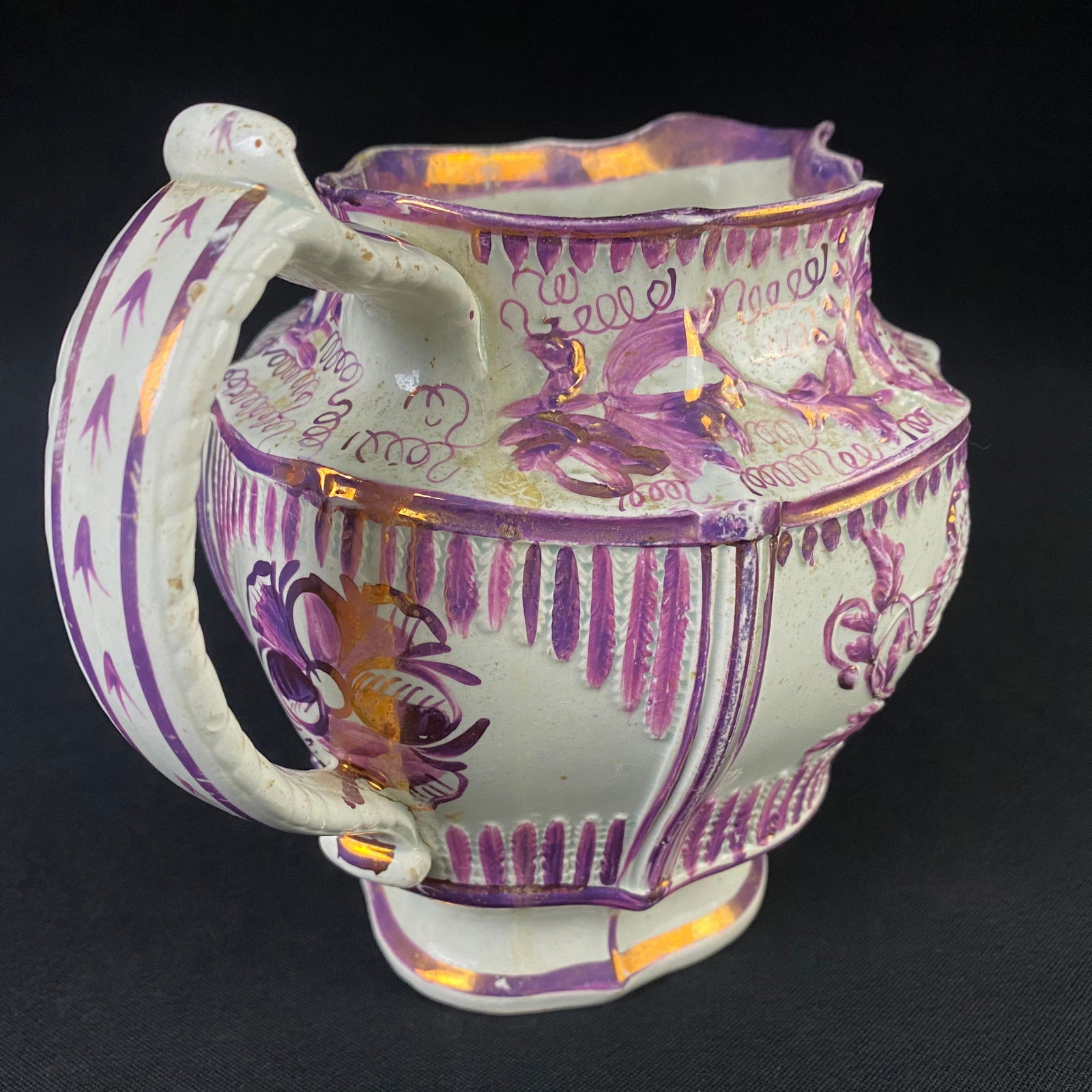 Purple Eagle Lustre Jug - 9
