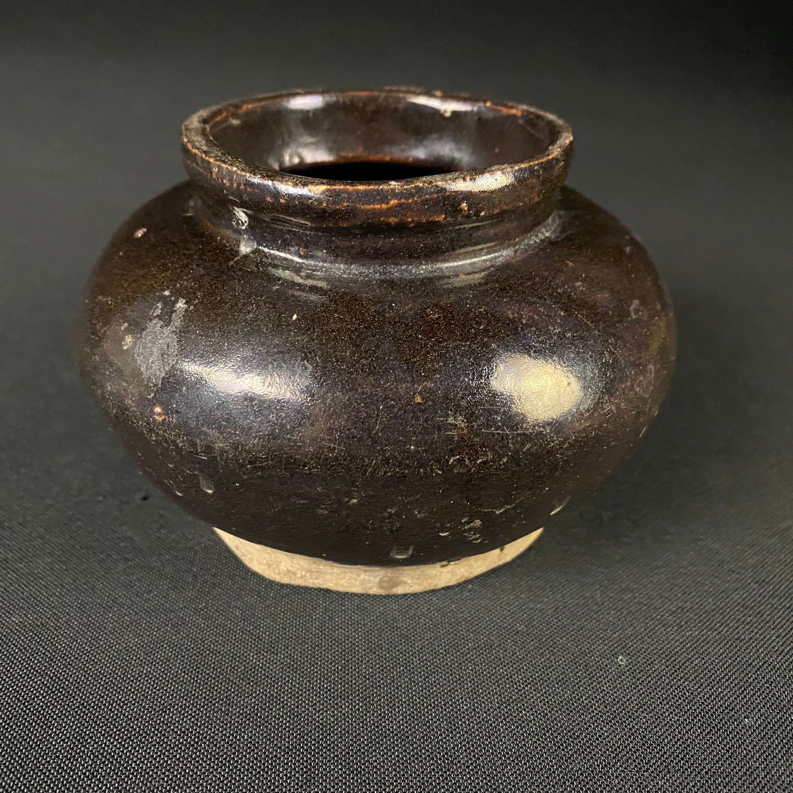 Black Glazed Chinese Song Pottery Jar (1 of 9)