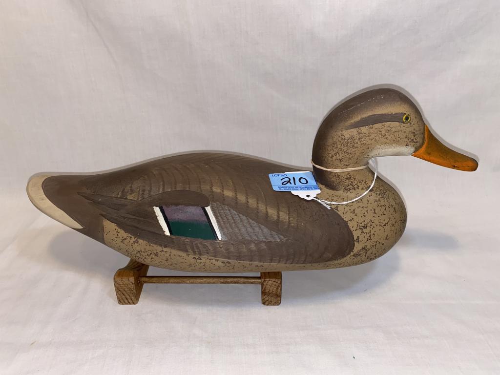 MADISON MITCHELL HEN MALLARD DECOY OP: .