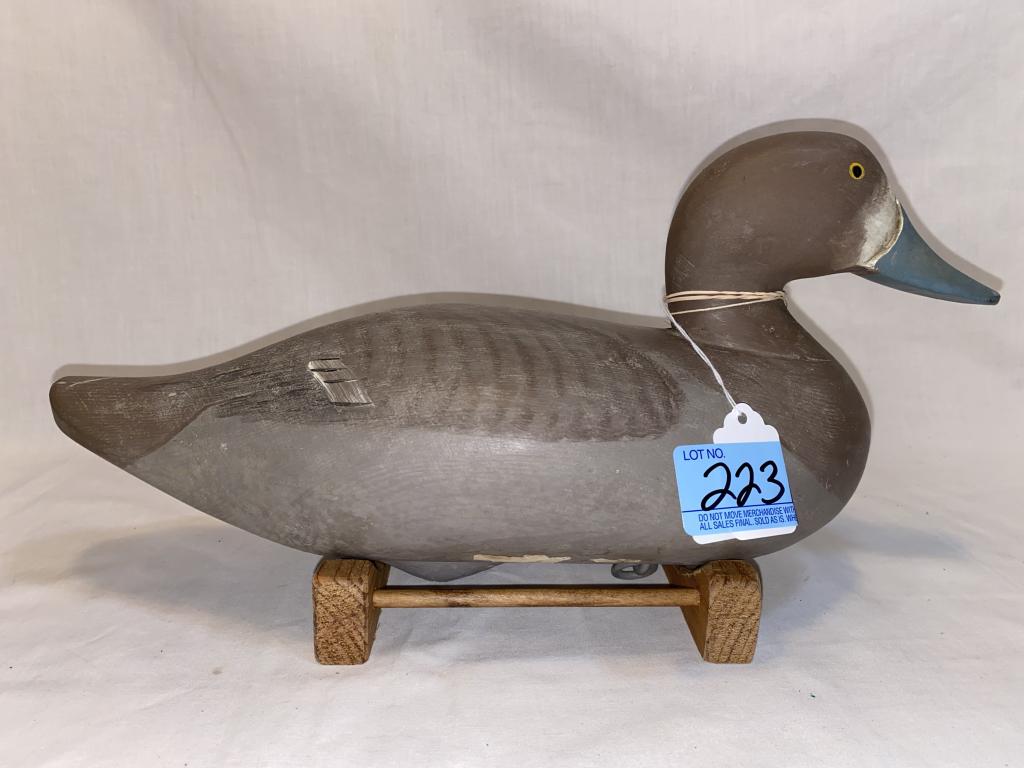 MADISON MITCHELL HEN BLUE BILL DECOY: ORIGINAL PAINT