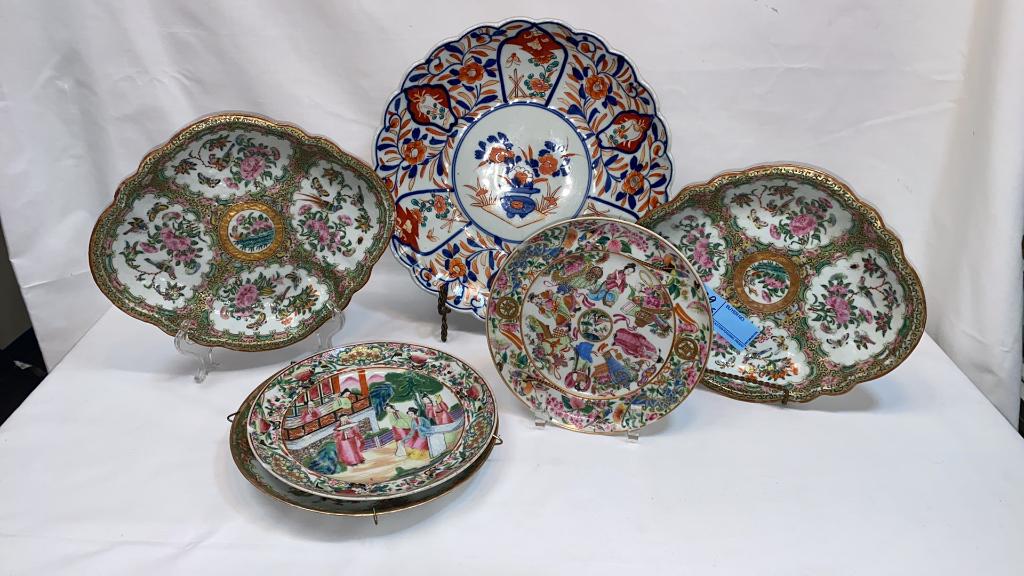6 PIECES OF ANTIQUE EXPORT PORCELAIN (1 of 5)