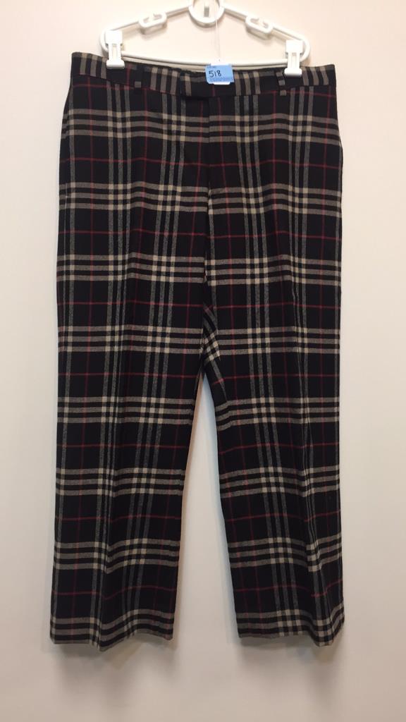 VINTAGE BURBERRY SLACKS / PANTS SIZE 34: WAIST 17" LAYING FLAT