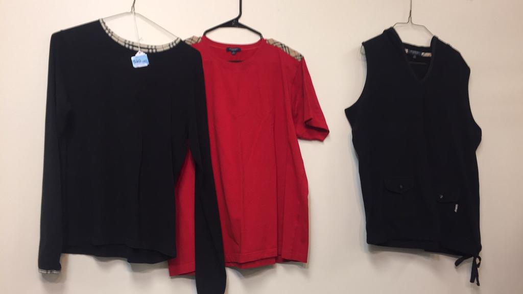3 PC BURBERRY WOMEN'S  SIZE LARGE SHIRTS (1 of 20)