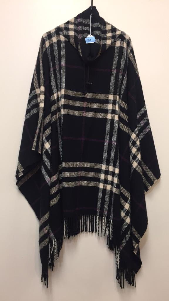 BURBERRY MERINO/ANGORA PONCHO SWEATER (1 of 10)