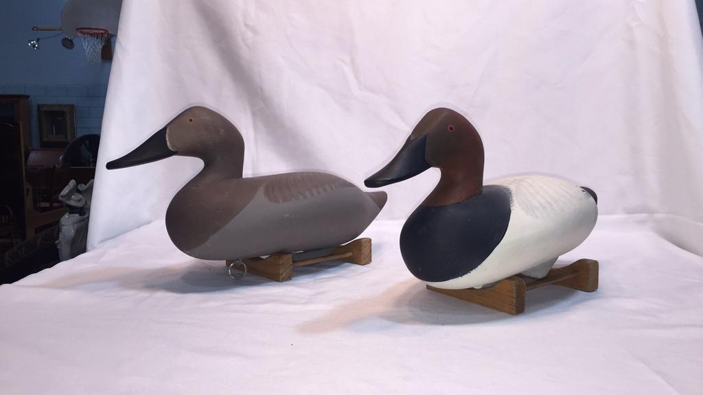 PR DECOYS UPPER BAY CANVASBACKS (1 of 5)