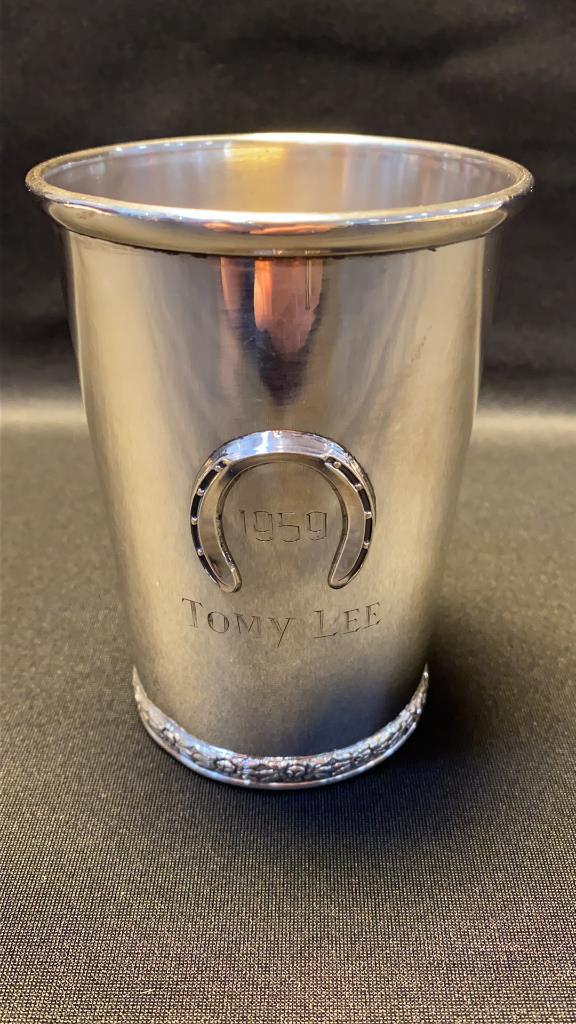 1959 KENTUCKY DERBY STERLING MINT JULIP CUP: TOMMY LEE ~ NETTIE5.7 OZT