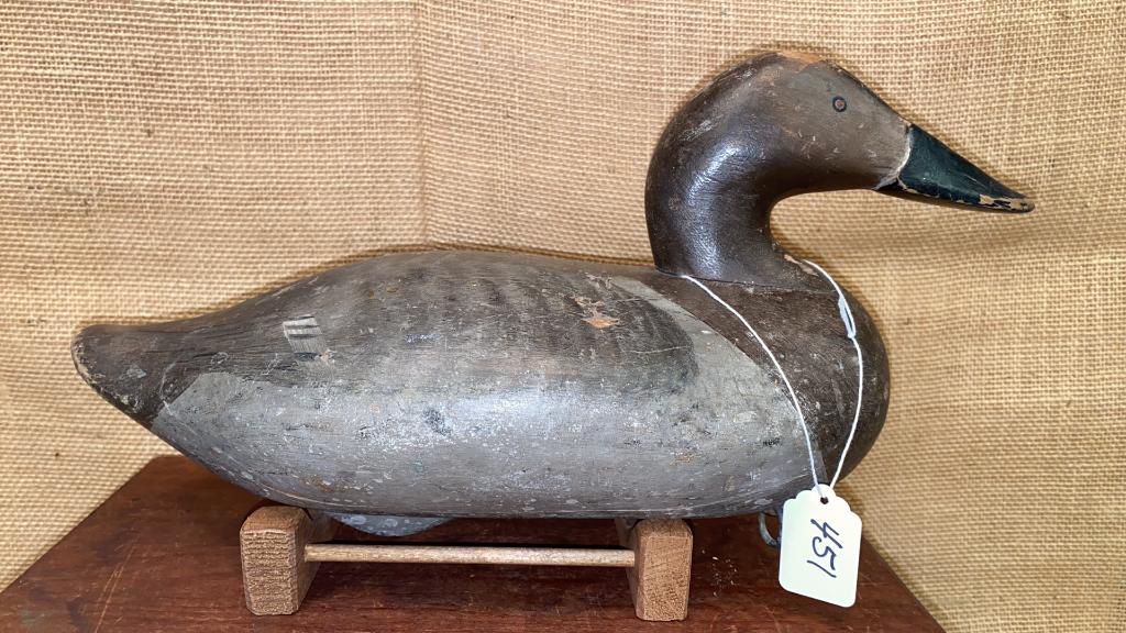 EARLY MADISON MITCHELL HEN CANVASBACK: ORIGINAL PAINT