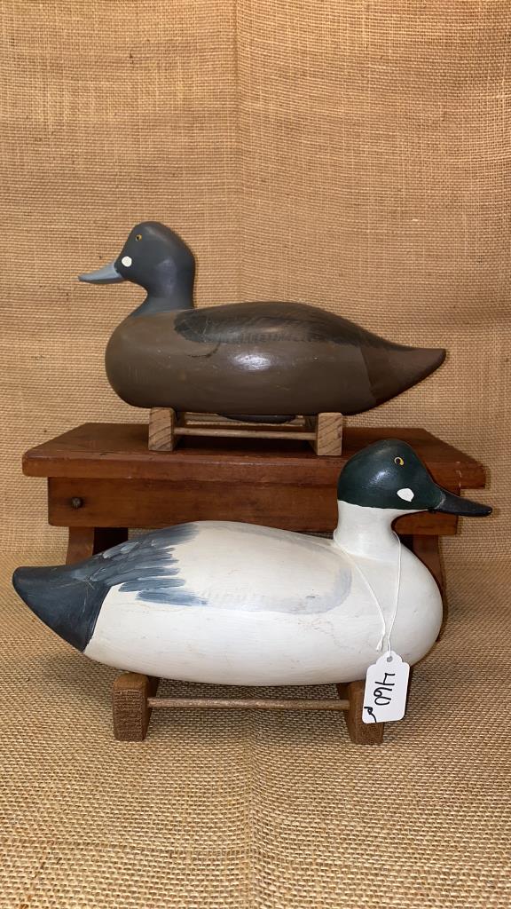 PAIR PAUL GIBSON GOLDENEYE DECOYS: ORIGINAL PAINT