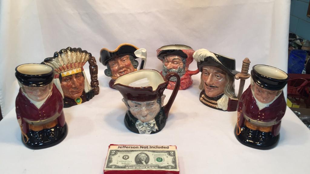 7 ROYAL DOULTON TOBY MUGS (1 of 15)