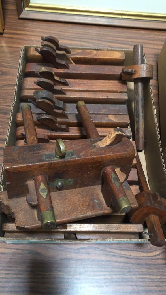 15 ANTIQUE WOOD WORKING TOOLS (1 of 9)